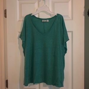 Cato light green linen top 22/24W